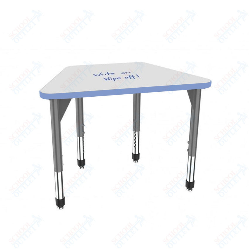 Marco Premier Series Trapezoid Standing Desk w/ Dry Erase HPL Top 31" x 20" Adjustable Height 32" - 42" (43 - 2283 - DA) - SchoolOutlet