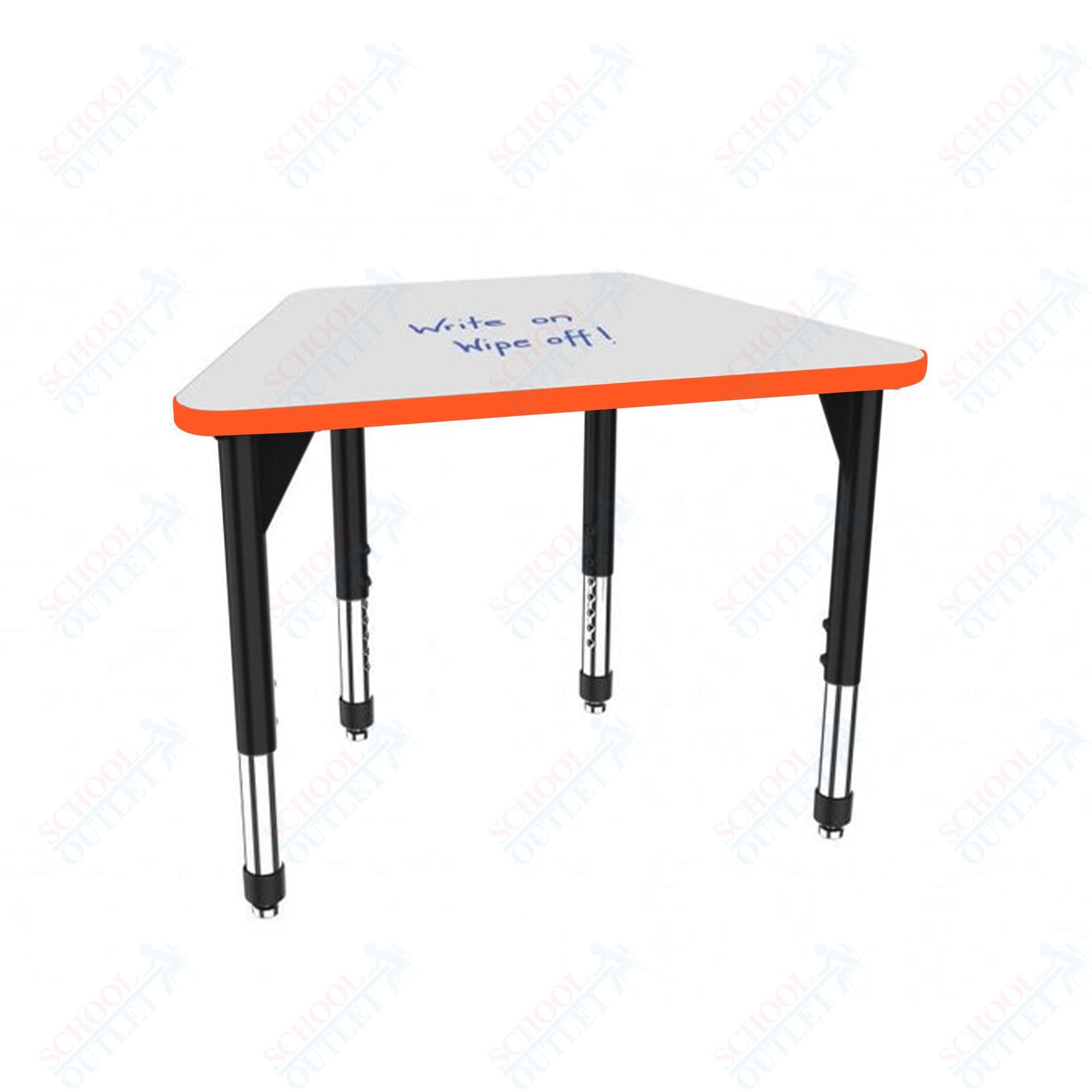 Marco Premier Series Trapezoid Standing Desk w/ Dry Erase HPL Top 31" x 20" Adjustable Height 32" - 42" (43 - 2283 - DA) - SchoolOutlet