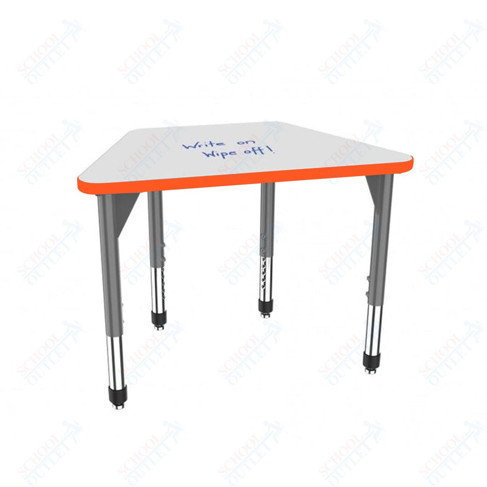 Marco Premier Series Trapezoid Standing Desk w/ Dry Erase HPL Top 31" x 20" Adjustable Height 32" - 42" (43 - 2283 - DA) - SchoolOutlet