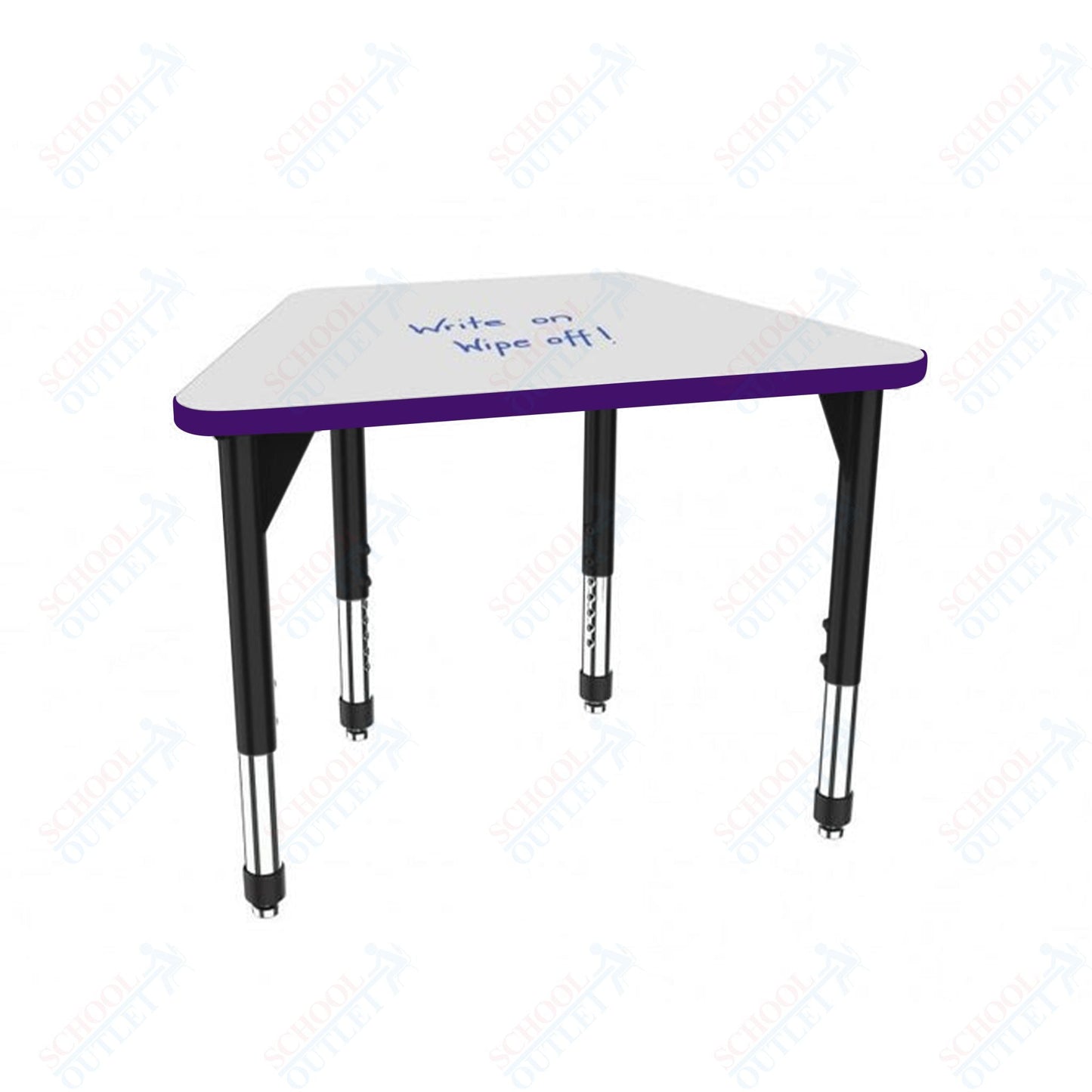 Marco Premier Series Trapezoid Standing Desk w/ Dry Erase HPL Top 31" x 20" Adjustable Height 32" - 42" (43 - 2283 - DA) - SchoolOutlet