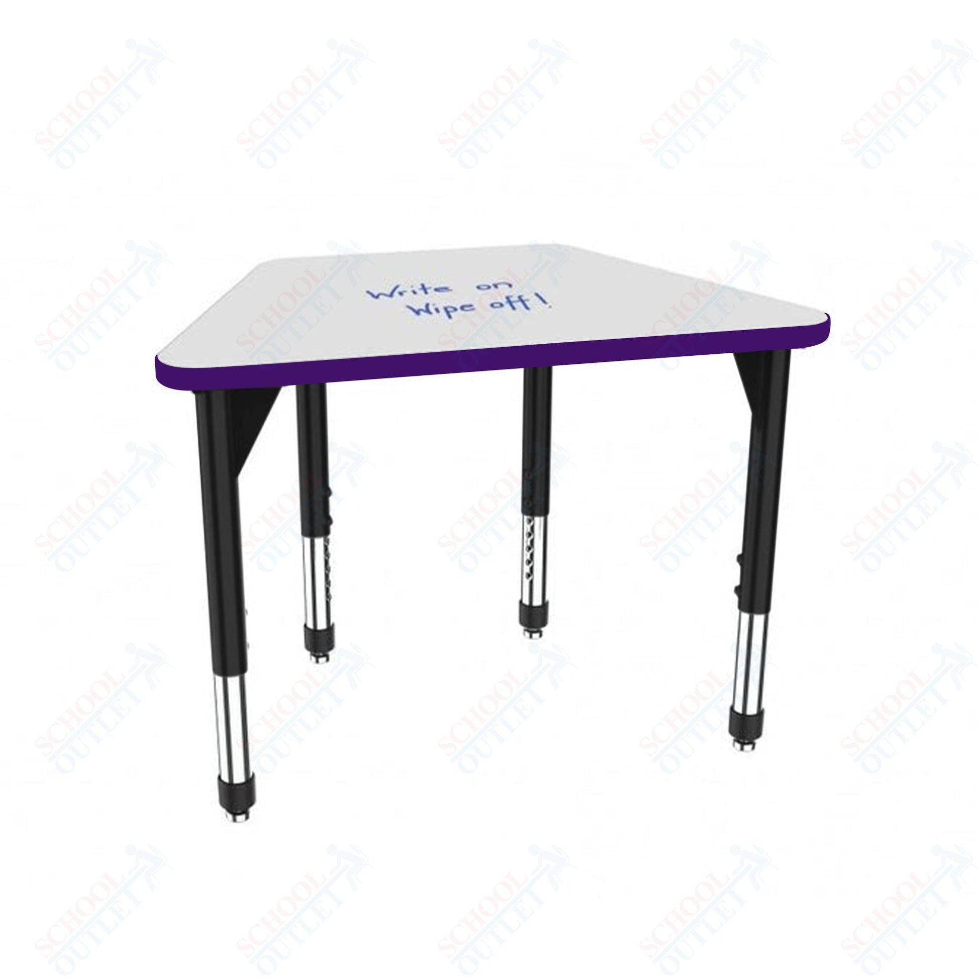 Marco Premier Series Trapezoid Standing Desk w/ Dry Erase HPL Top 31" x 20" Adjustable Height 32" - 42" (43 - 2283 - DA) - SchoolOutlet
