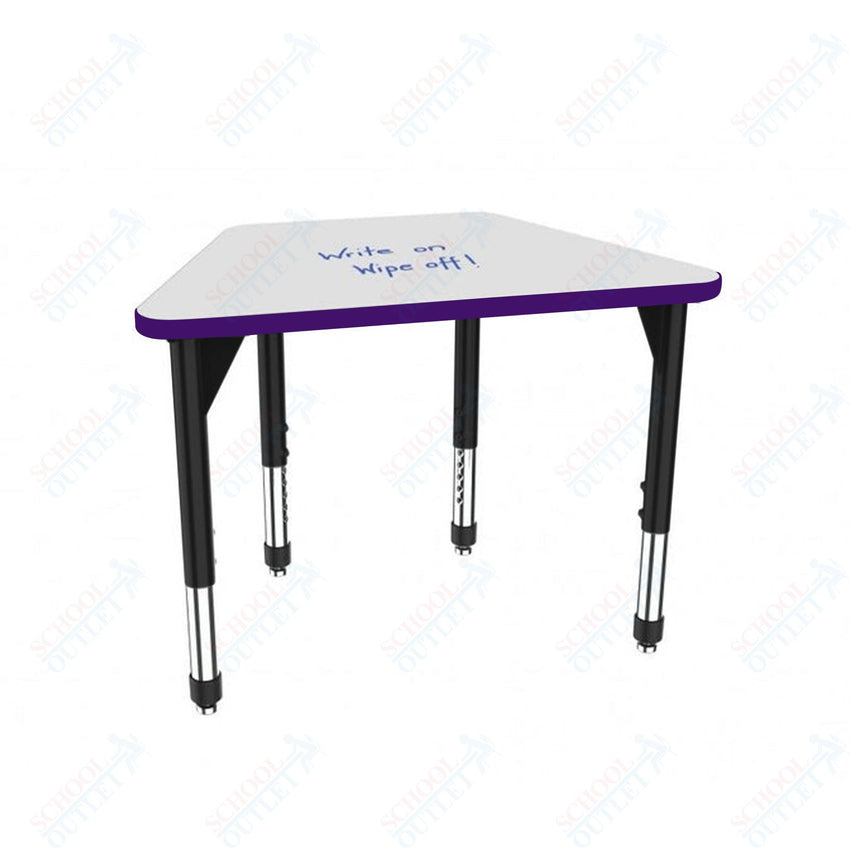 Marco Premier Series Trapezoid Standing Desk w/ Dry Erase HPL Top 31" x 20" Adjustable Height 32" - 42" (43 - 2283 - DA) - SchoolOutlet