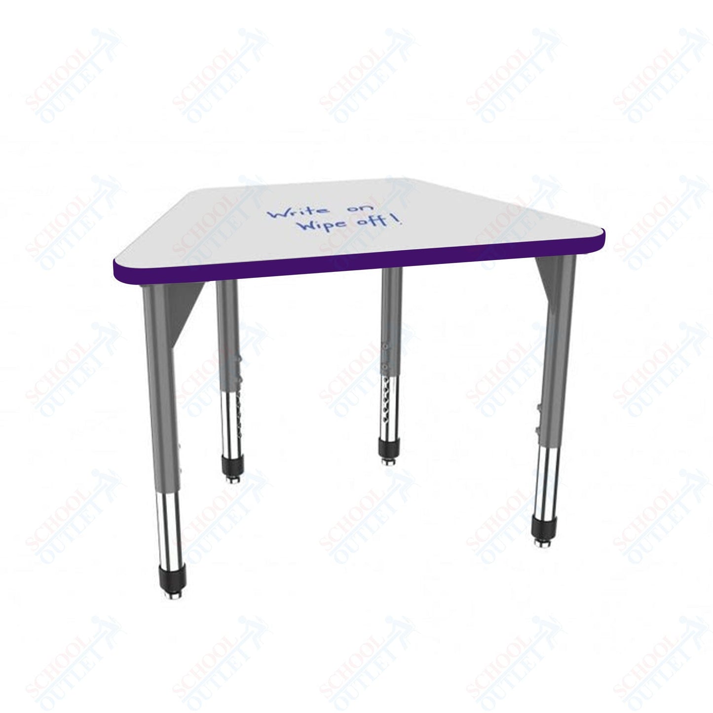 Marco Premier Series Trapezoid Standing Desk w/ Dry Erase HPL Top 31" x 20" Adjustable Height 32" - 42" (43 - 2283 - DA) - SchoolOutlet