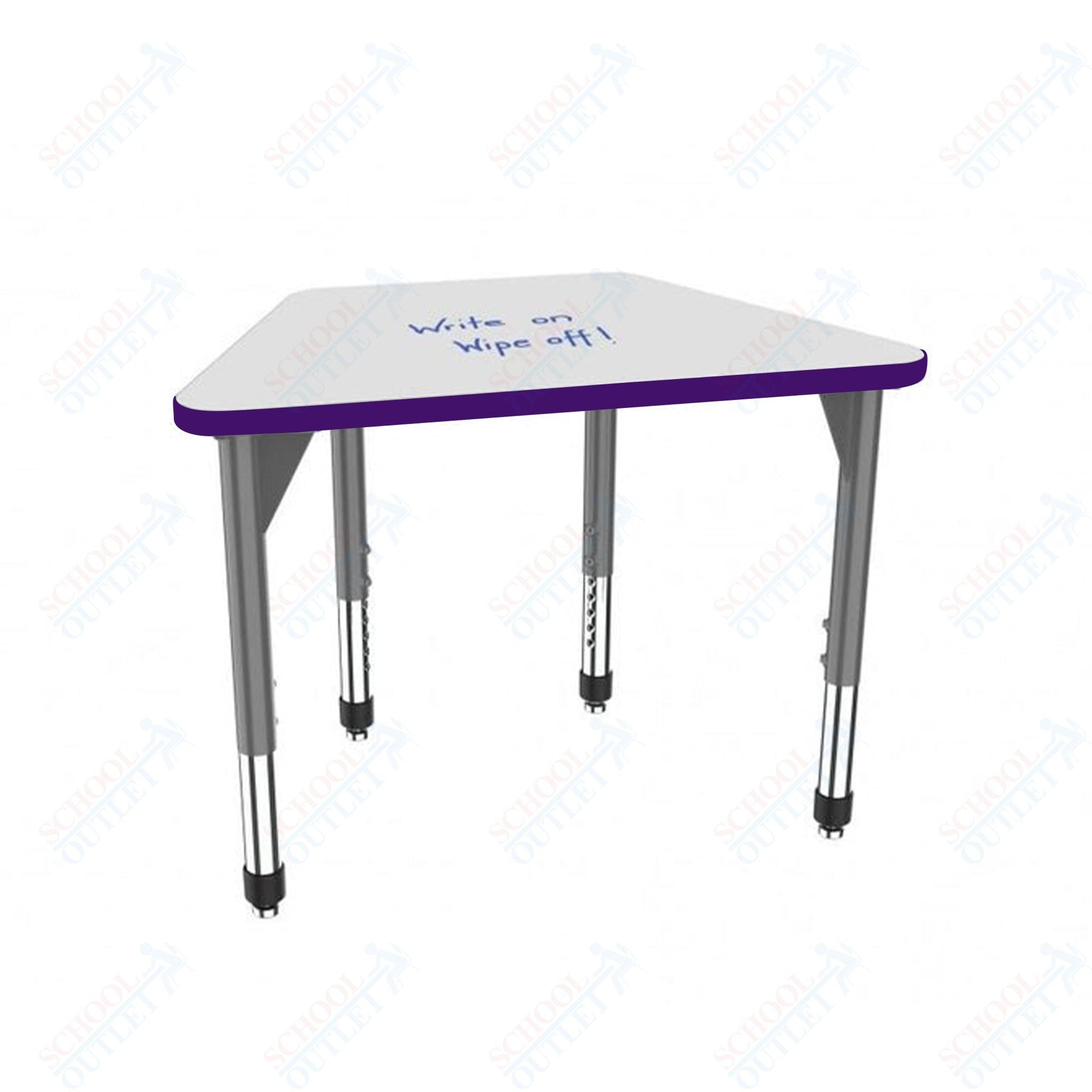 Marco Premier Series Trapezoid Standing Desk w/ Dry Erase HPL Top 31" x 20" Adjustable Height 32" - 42" (43 - 2283 - DA) - SchoolOutlet