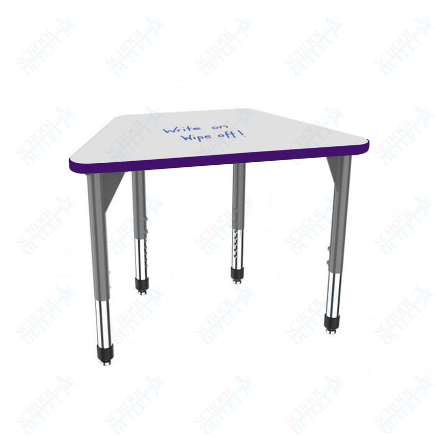 Marco Premier Series Trapezoid Standing Desk w/ Dry Erase HPL Top 31" x 20" Adjustable Height 32" - 42" (43 - 2283 - DA) - SchoolOutlet