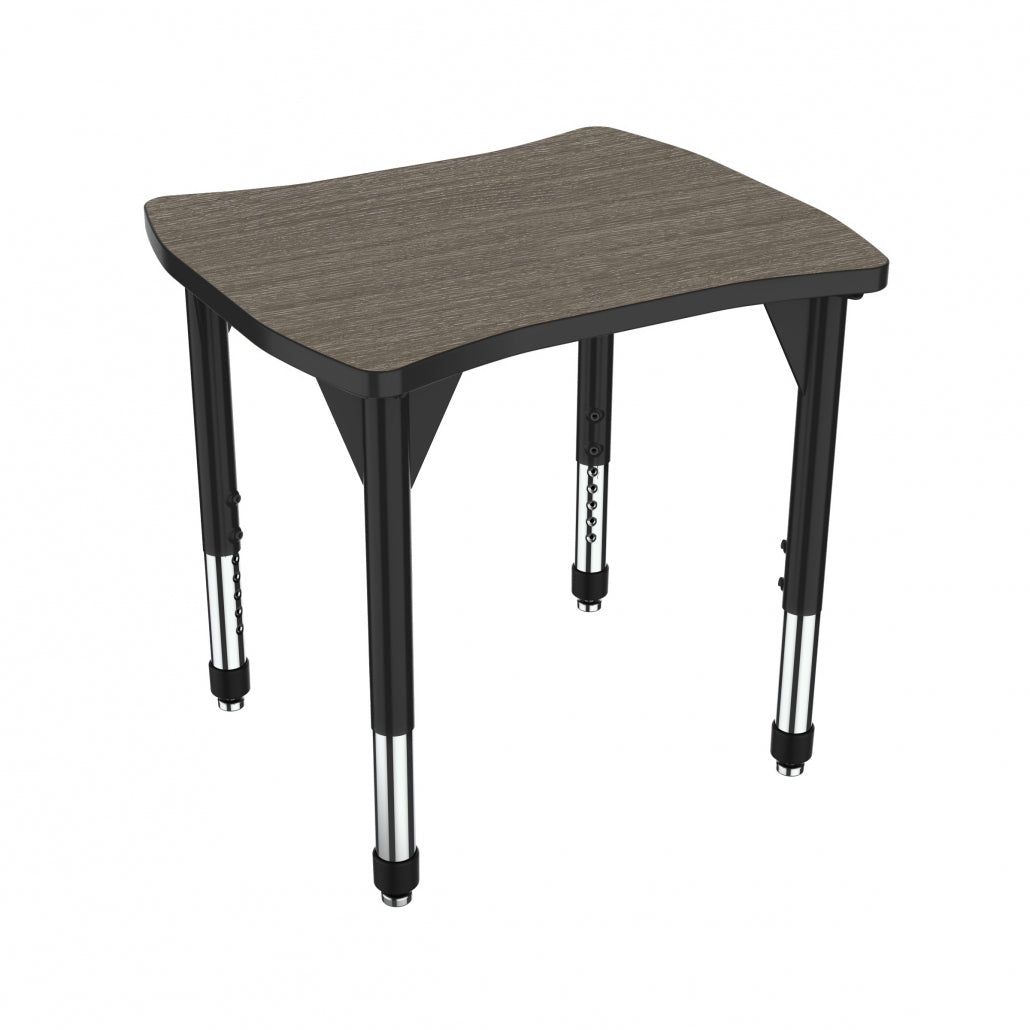 Marco Premier Series Contour Collaborative Desk 24" x 28" Adjustable Height 21" - 31" (43 - 2310 - MB) - SchoolOutlet