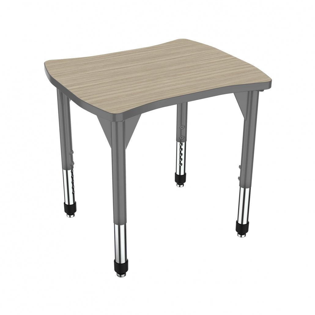 Marco Premier Series Contour Collaborative Desk 24" x 28" Adjustable Height 21" - 31" (43 - 2310 - MB) - SchoolOutlet