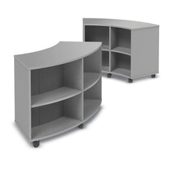 Marco 3500 Series Curved Double Sided 8 Shelves Mobile Bookcase with 4 Adjustable Shelves - 36"H (4670-603624A0)