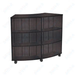 Marco 3500 Series Curved Double Sided 8 Shelves Mobile Bookcase with 4 Adjustable Shelves - 36
