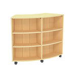Marco 3500 Series Curved Double Sided 12 Shelves Mobile Bookcase with 8 Adjustable Shelves - 42