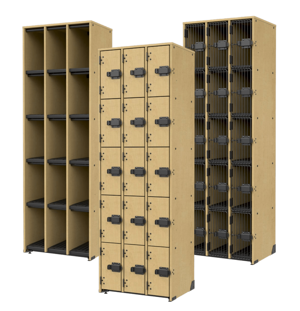 Marco Band - Stor Collection 15 Compartment 17" Deep Instrument Storage Cabinet 84"H (BS100) - SchoolOutlet