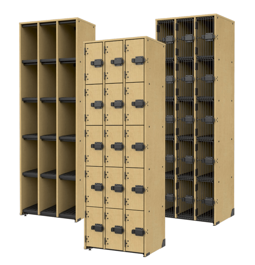 Marco Band - Stor Collection 15 Compartment 17" Deep Instrument Storage Cabinet 84"H (BS100) - SchoolOutlet
