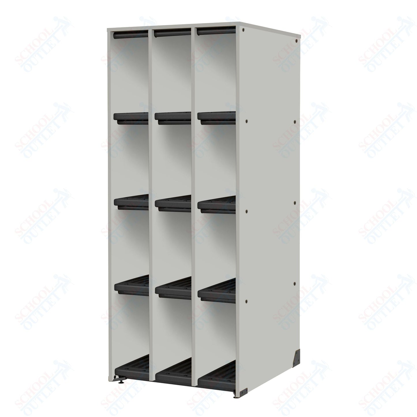 Marco Band - Stor Collection 12 Compartment 27" Deep Instrument Storage Cabinet 68"H (BS103) - SchoolOutlet