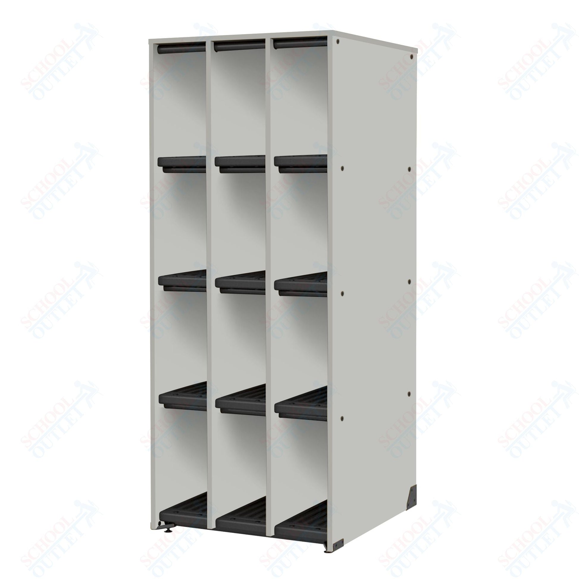 Marco Band - Stor Collection 12 Compartment 27" Deep Instrument Storage Cabinet 68"H (BS103) - SchoolOutlet