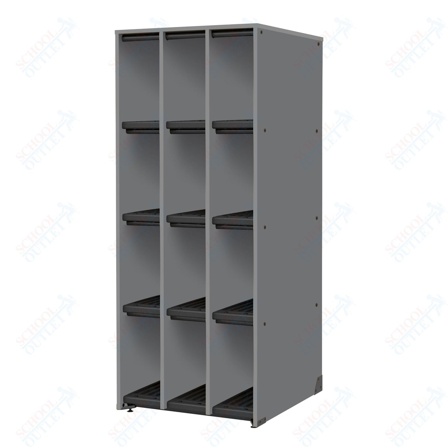Marco Band - Stor Collection 12 Compartment 27" Deep Instrument Storage Cabinet 68"H (BS103) - SchoolOutlet