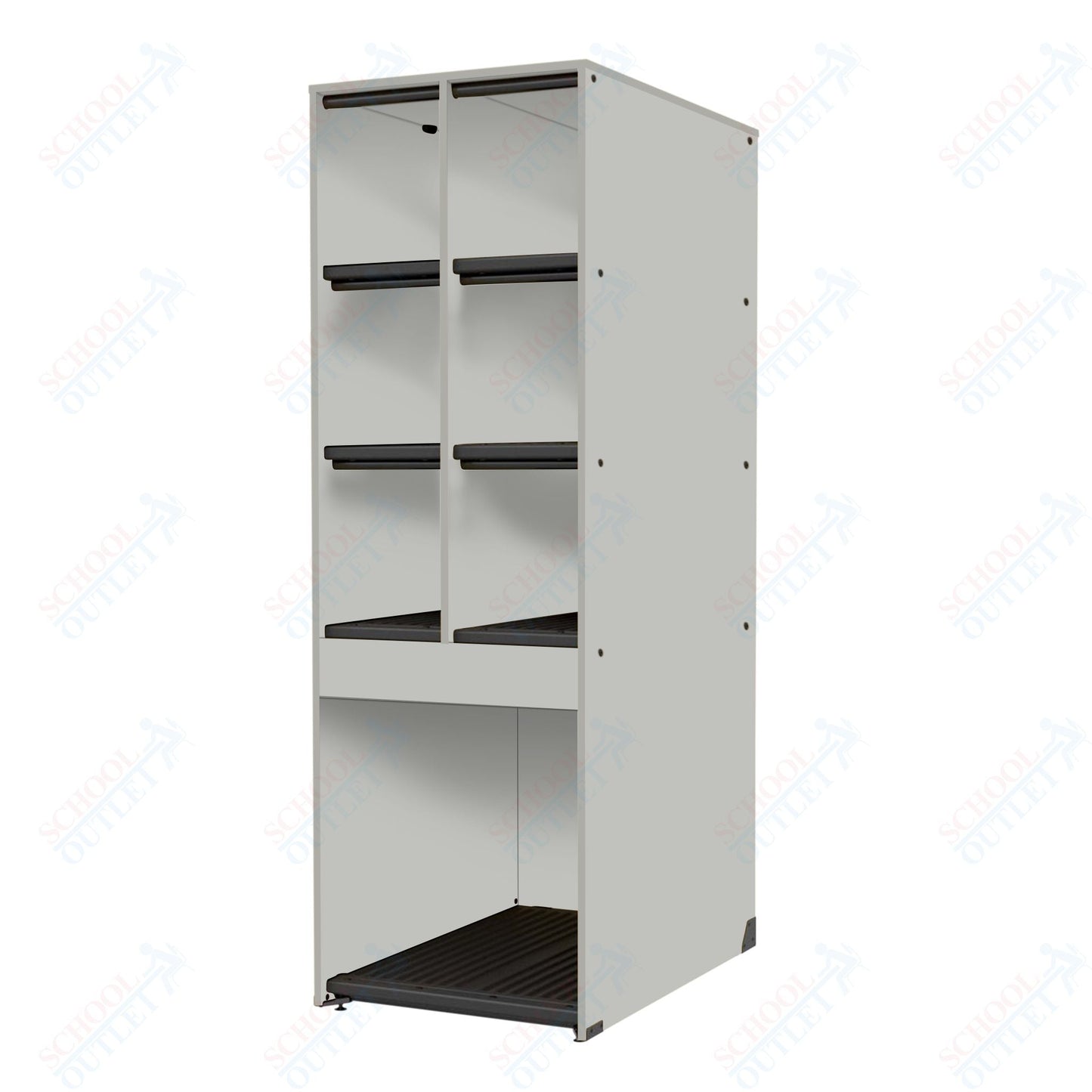 Marco Band - Stor Collection 6 Small/1 Large Compartment 29" Deep Instrument Storage Cabinet 84"H (BS132) - SchoolOutlet