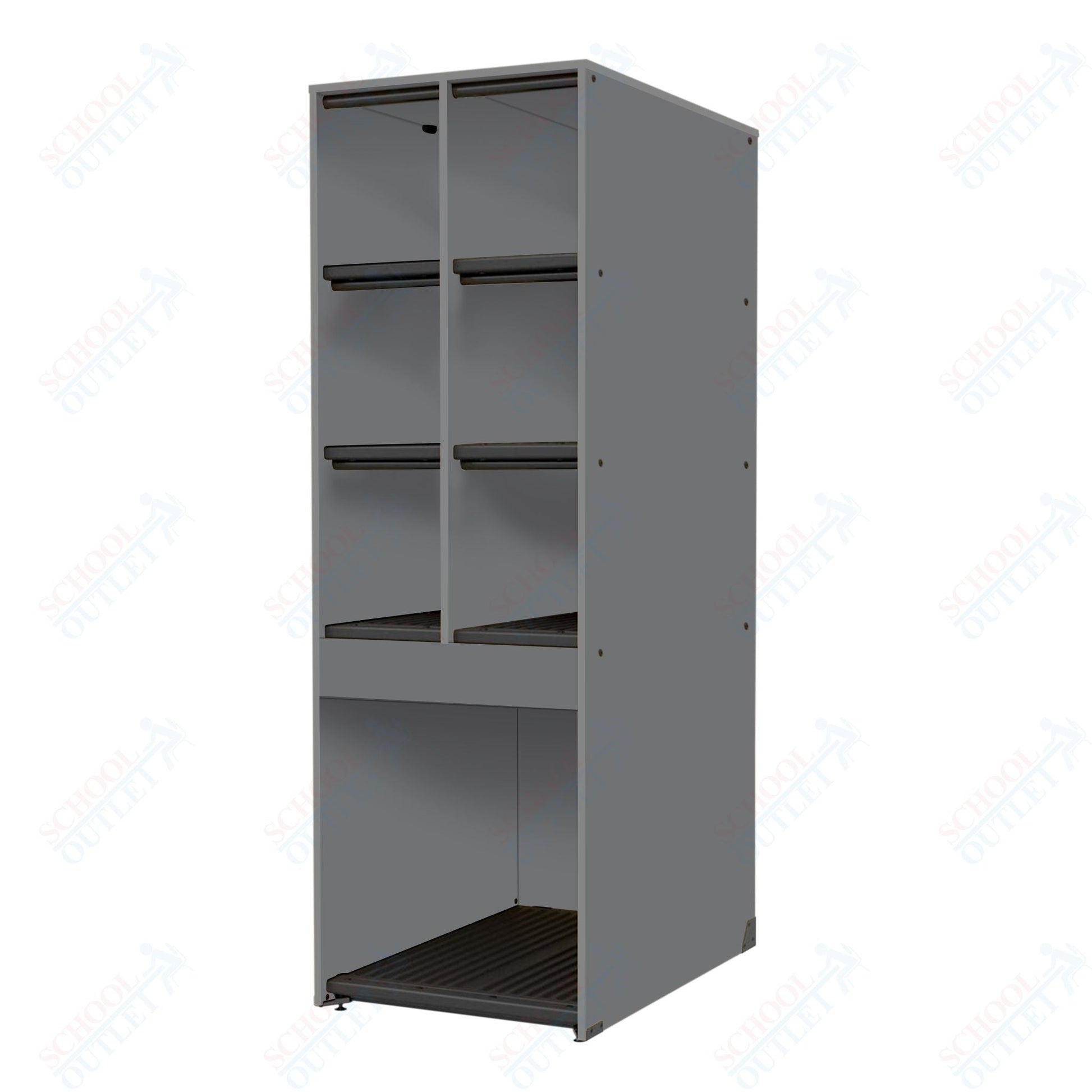 Marco Band - Stor Collection 6 Small/1 Large Compartment 29" Deep Instrument Storage Cabinet 84"H (BS132) - SchoolOutlet
