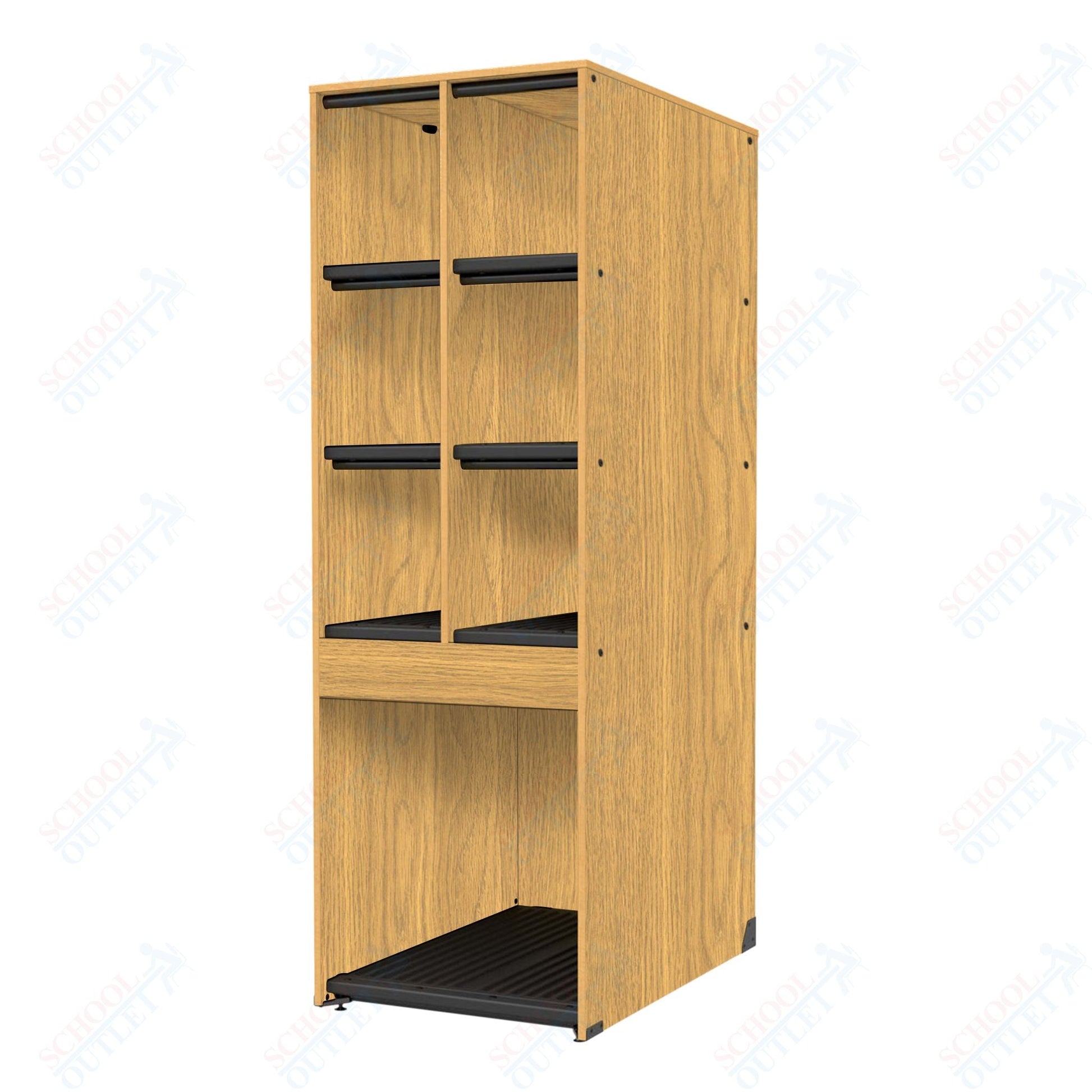 Marco Band - Stor Collection 6 Small/1 Large Compartment 29" Deep Instrument Storage Cabinet 84"H (BS132) - SchoolOutlet