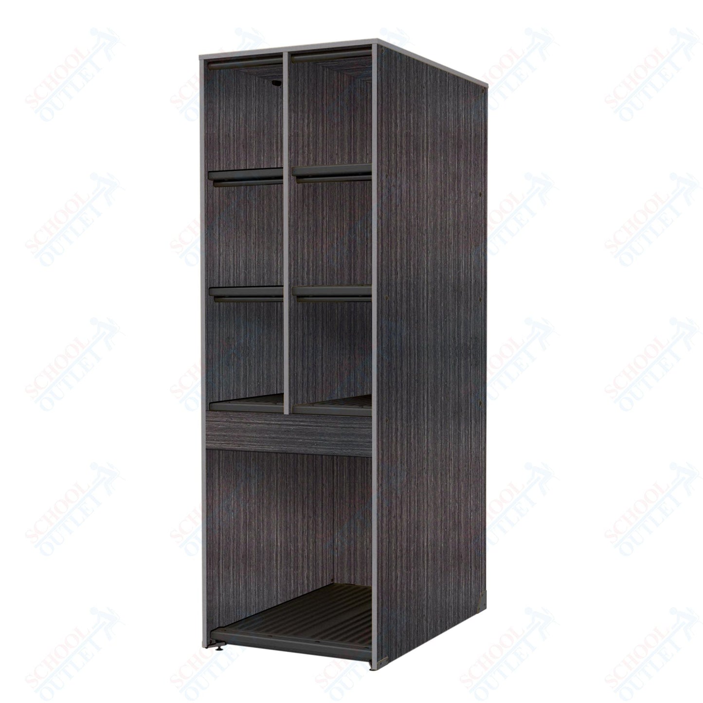 Marco Band - Stor Collection 6 Small/1 Large Compartment 29" Deep Instrument Storage Cabinet 84"H (BS132) - SchoolOutlet