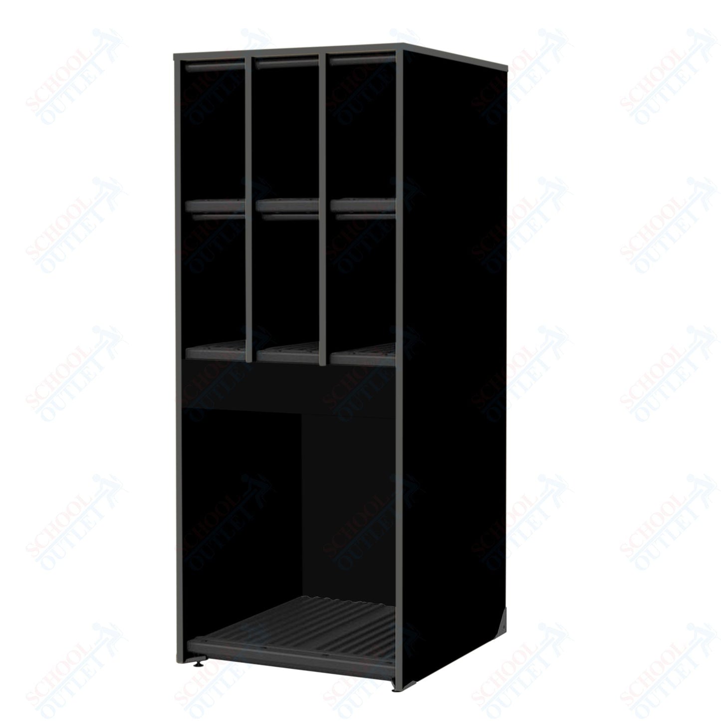 Marco Band - Stor Collection 6 Small/1 Large Compartment 29" Deep Instrument Storage Cabinet 68"H (BS134) - SchoolOutlet