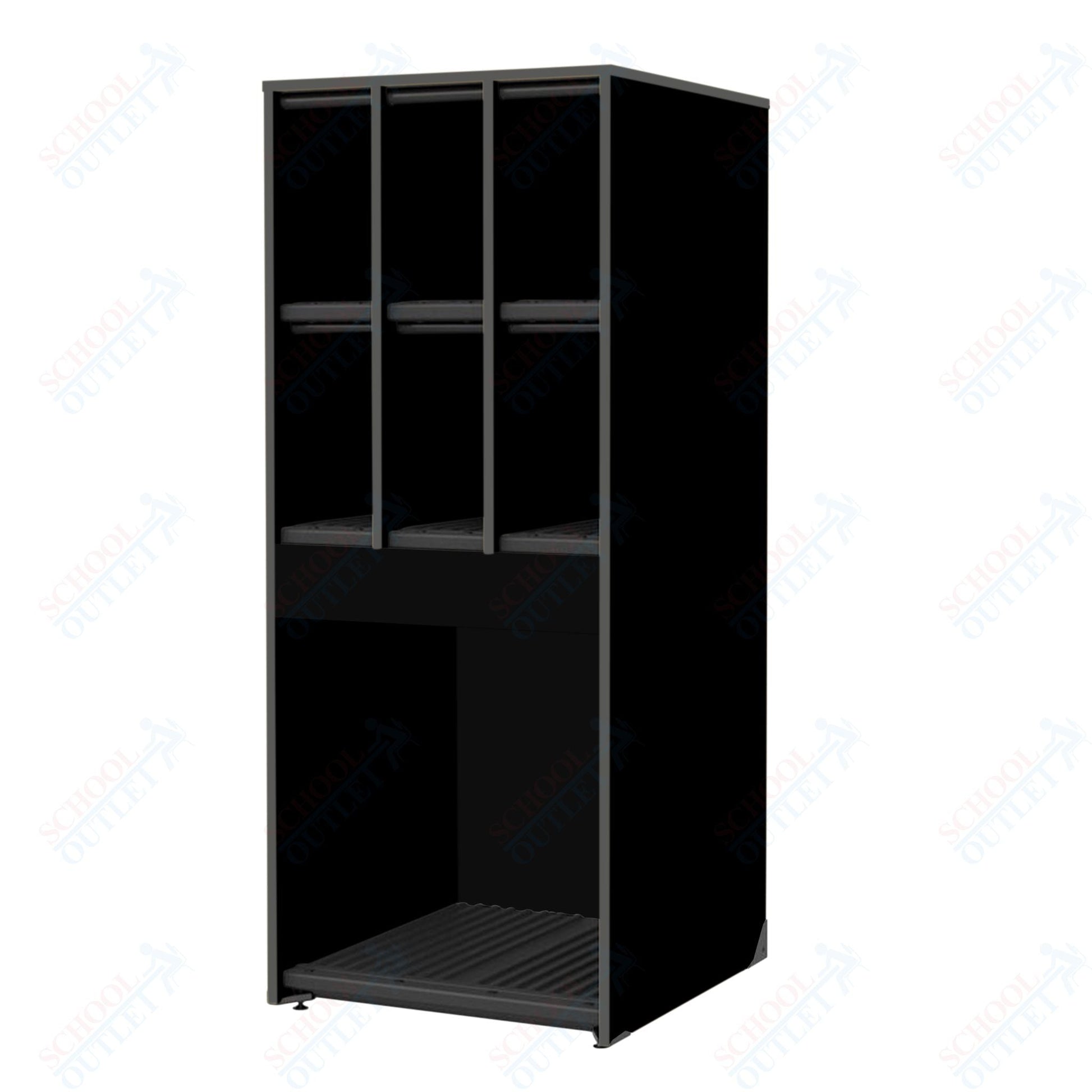 Marco Band - Stor Collection 6 Small/1 Large Compartment 29" Deep Instrument Storage Cabinet 68"H (BS134) - SchoolOutlet