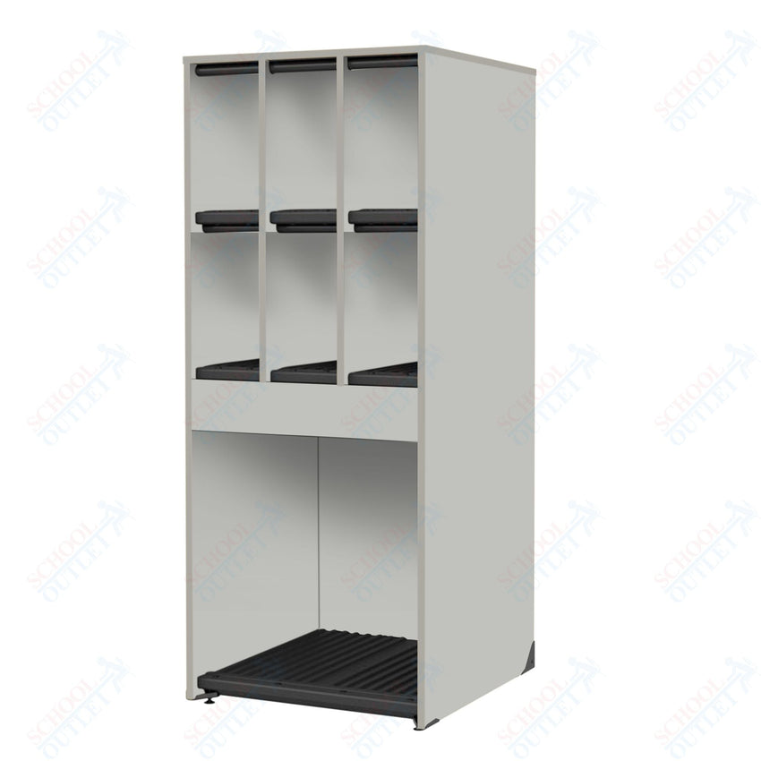 Marco Band - Stor Collection 6 Small/1 Large Compartment 29" Deep Instrument Storage Cabinet 68"H (BS134) - SchoolOutlet