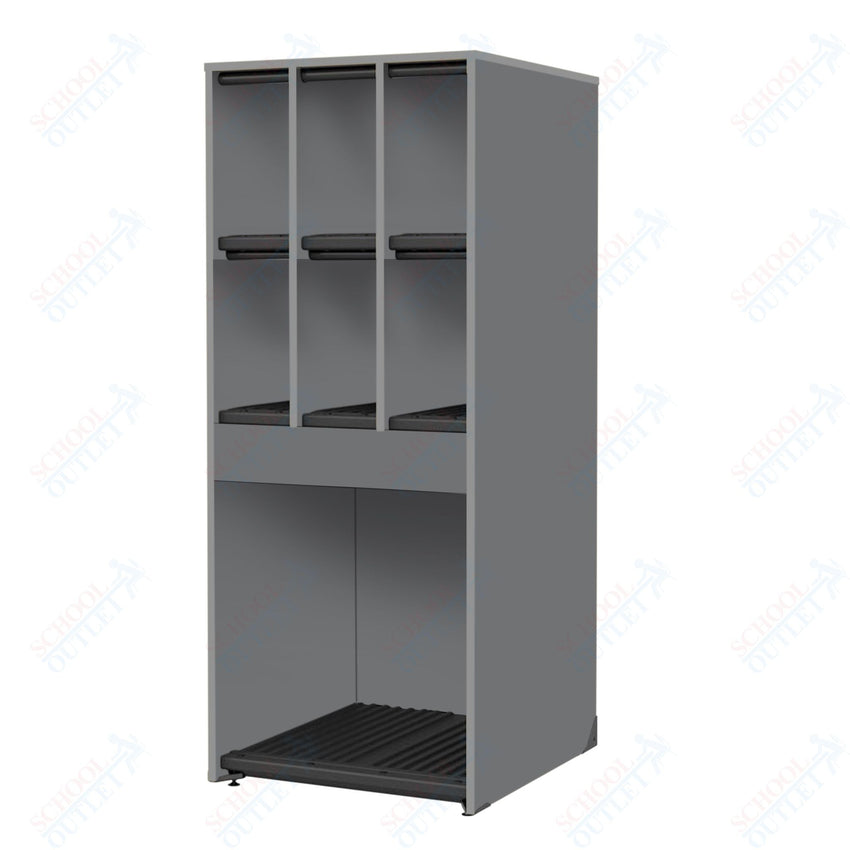 Marco Band - Stor Collection 6 Small/1 Large Compartment 29" Deep Instrument Storage Cabinet 68"H (BS134) - SchoolOutlet