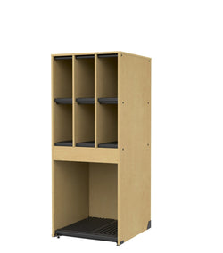 Marco Band-Stor Collection 6 Small/1 Large Compartment 29" Deep Instrument Storage Cabinet 68"H (BS134)