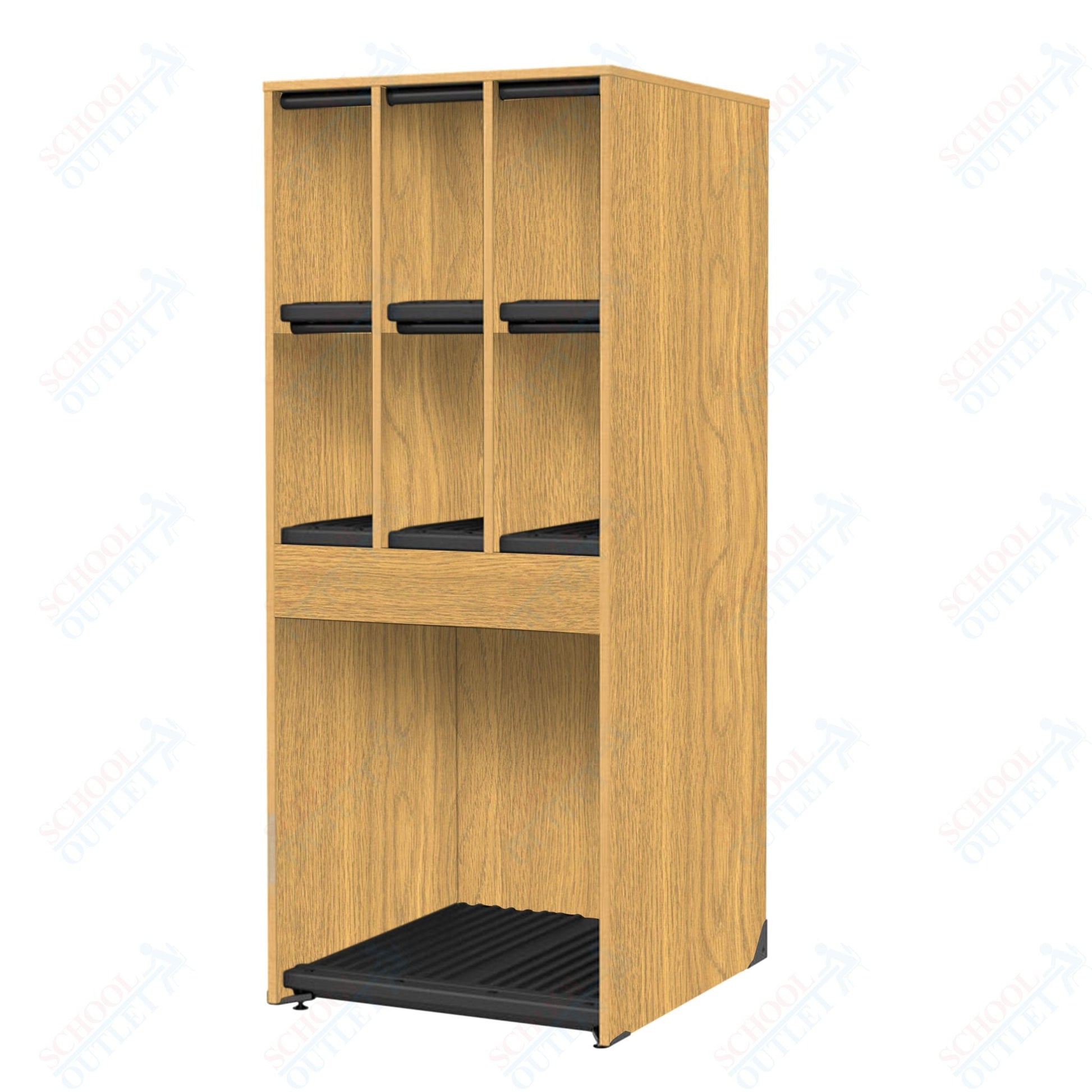 Marco Band - Stor Collection 6 Small/1 Large Compartment 29" Deep Instrument Storage Cabinet 68"H (BS134) - SchoolOutlet