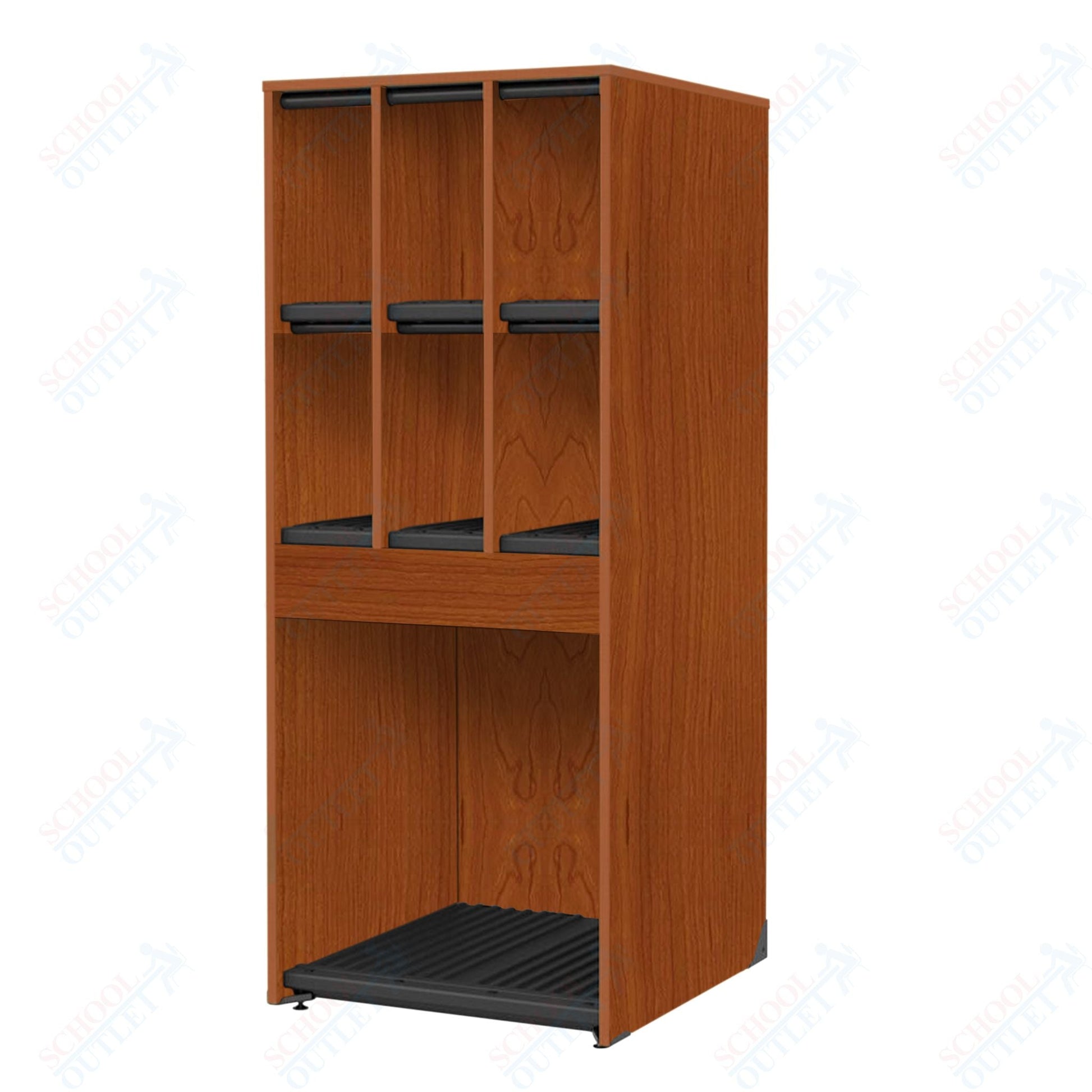 Marco Band - Stor Collection 6 Small/1 Large Compartment 29" Deep Instrument Storage Cabinet 68"H (BS134) - SchoolOutlet