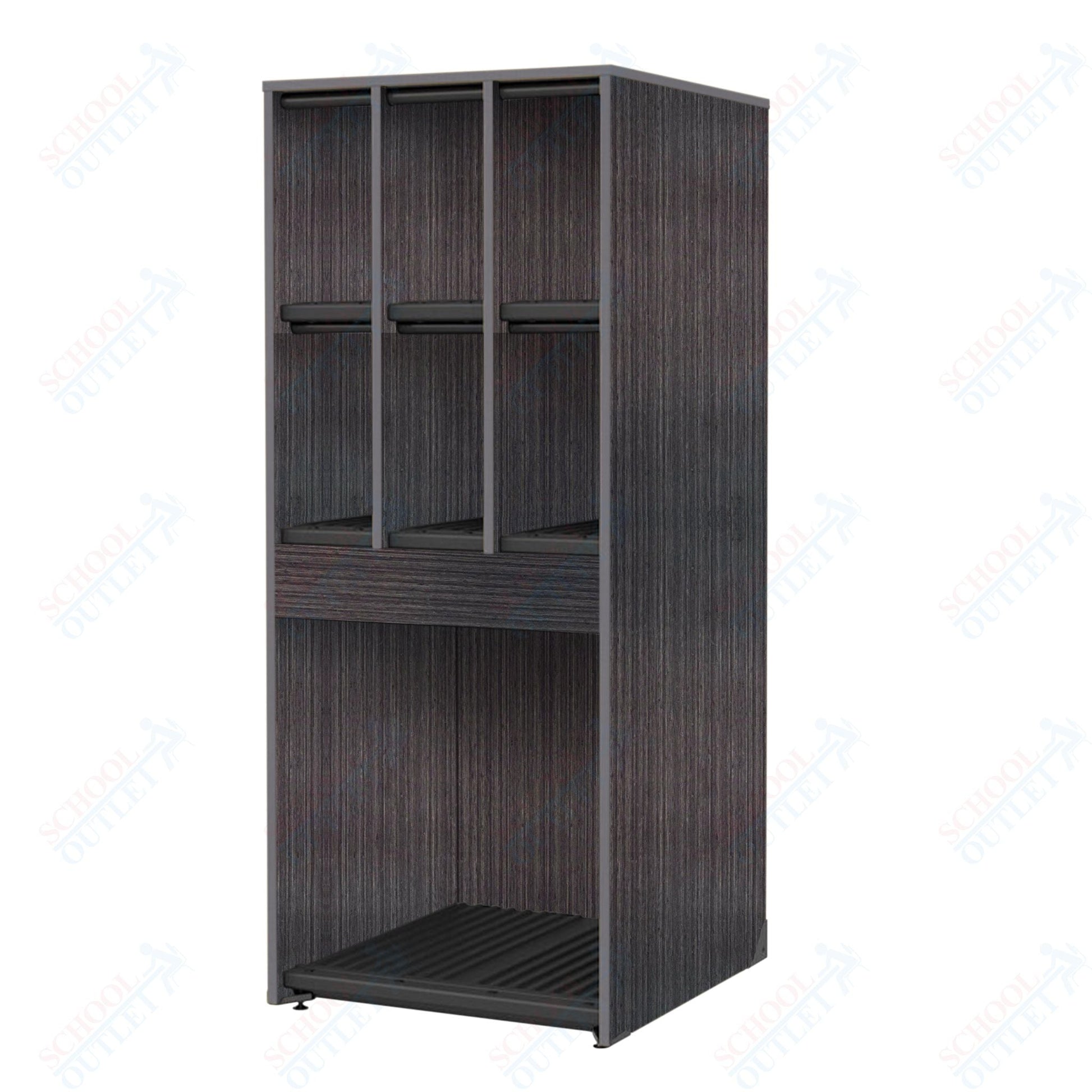 Marco Band - Stor Collection 6 Small/1 Large Compartment 29" Deep Instrument Storage Cabinet 68"H (BS134) - SchoolOutlet