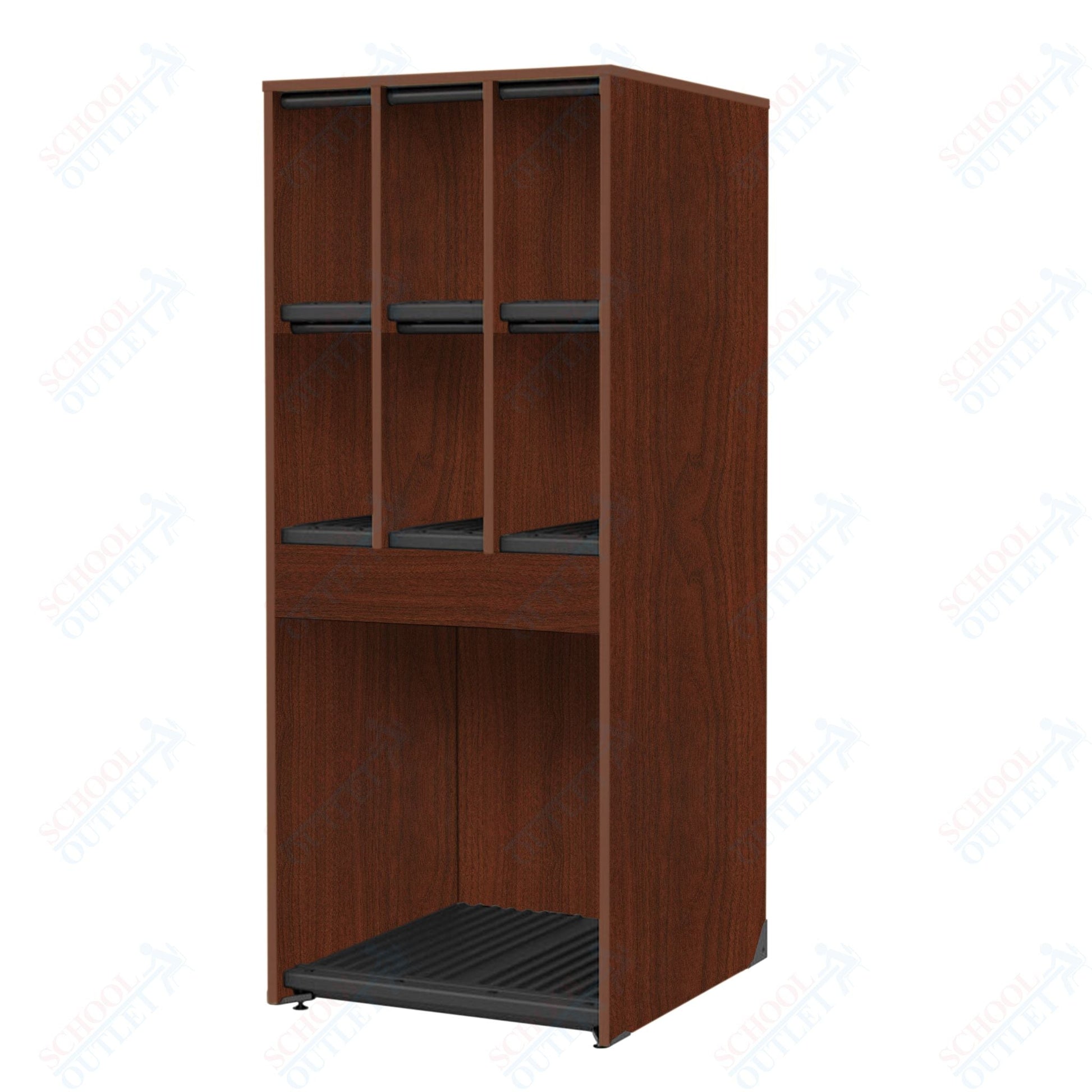 Marco Band - Stor Collection 6 Small/1 Large Compartment 29" Deep Instrument Storage Cabinet 68"H (BS134) - SchoolOutlet