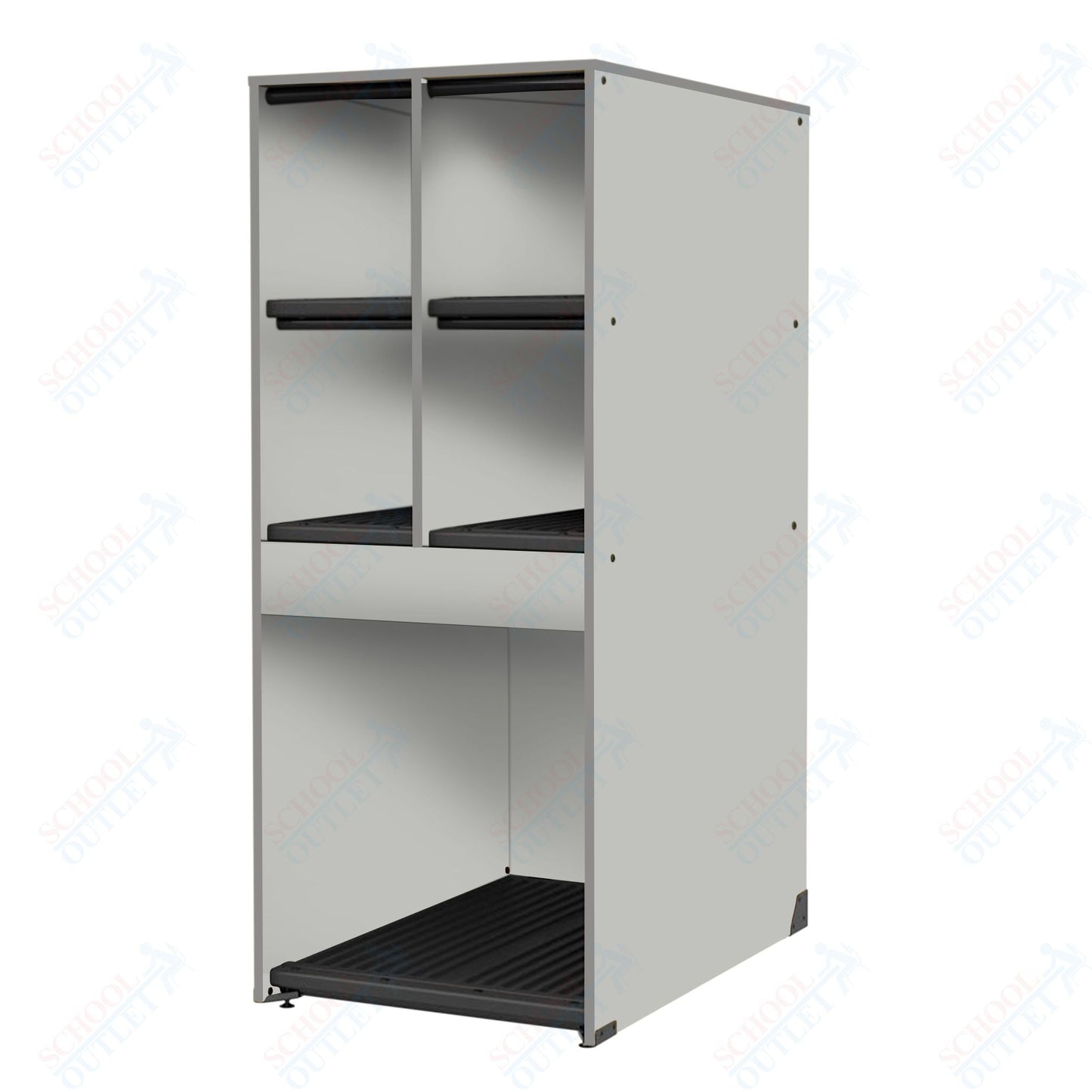 Marco Band - Stor Collection 4 Small/1 Large Compartment 29" Deep Instrument Storage Cabinet 68"H (BS136) - SchoolOutlet