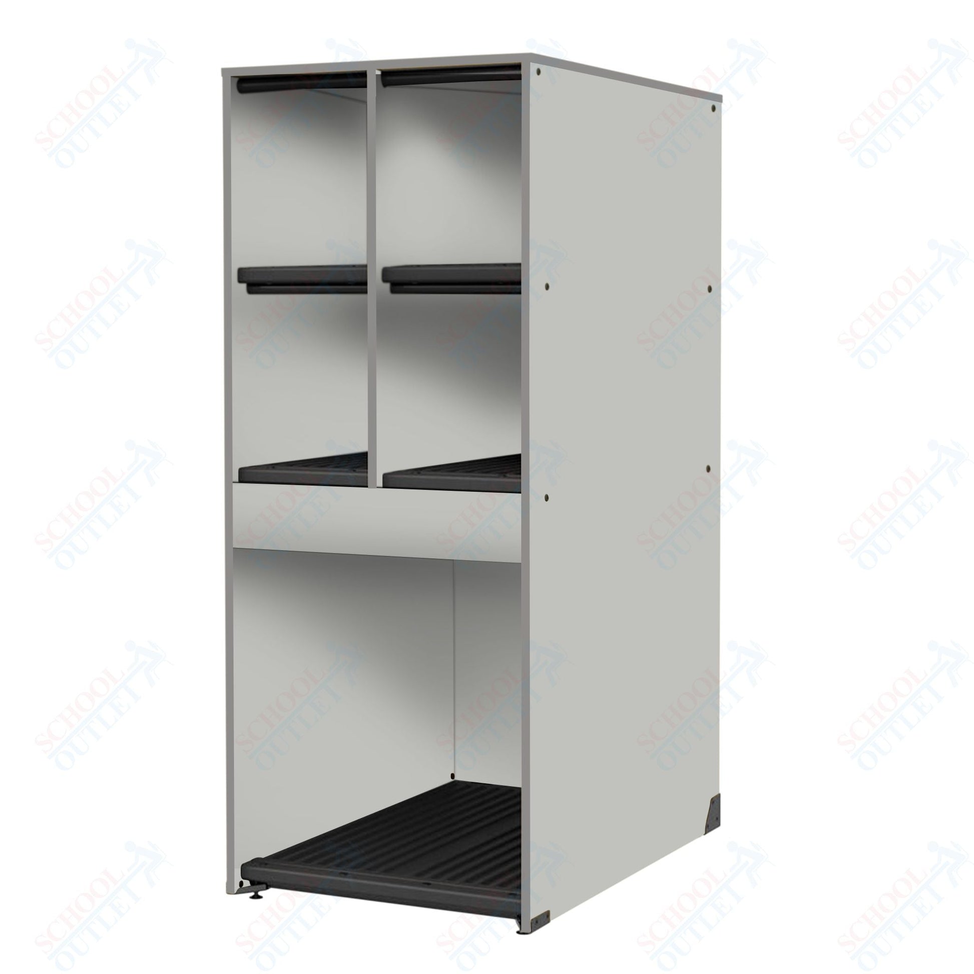 Marco Band - Stor Collection 4 Small/1 Large Compartment 29" Deep Instrument Storage Cabinet 68"H (BS136) - SchoolOutlet