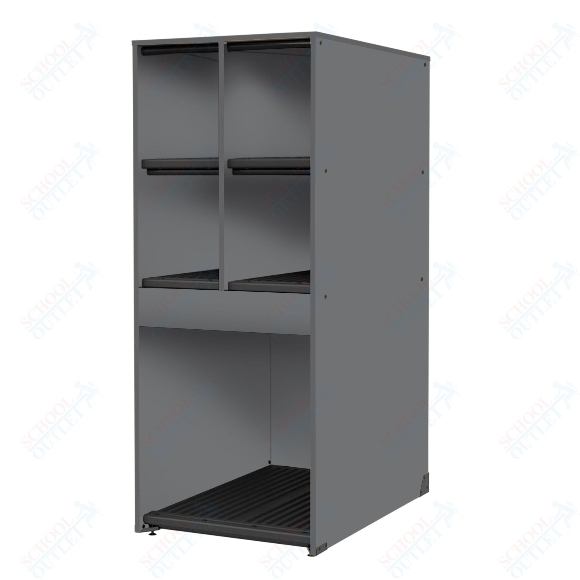 Marco Band - Stor Collection 4 Small/1 Large Compartment 29" Deep Instrument Storage Cabinet 68"H (BS136) - SchoolOutlet