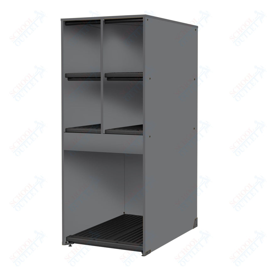 Marco Band - Stor Collection 4 Small/1 Large Compartment 29" Deep Instrument Storage Cabinet 68"H (BS136) - SchoolOutlet