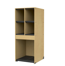 Marco Band-Stor Collection 4 Small/1 Large Compartment 29" Deep Instrument Storage Cabinet 68"H (BS136)