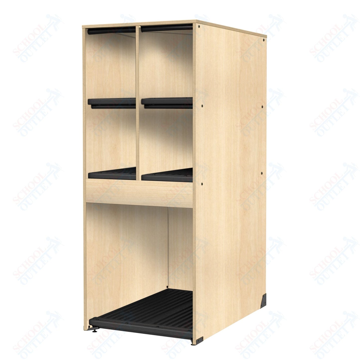 Marco Band - Stor Collection 4 Small/1 Large Compartment 29" Deep Instrument Storage Cabinet 68"H (BS136) - SchoolOutlet