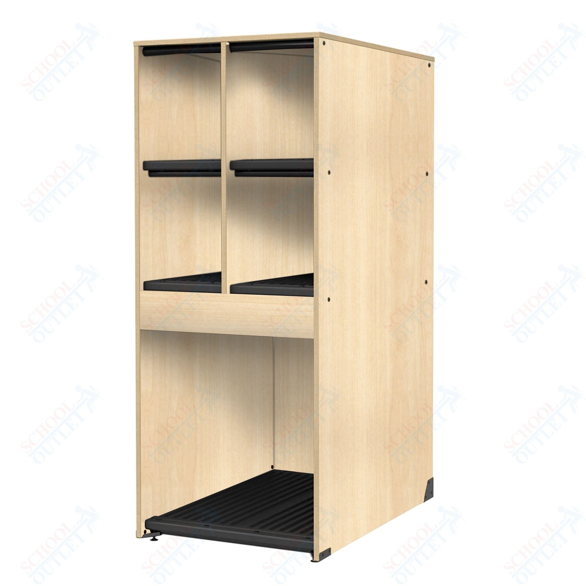 Marco Band - Stor Collection 4 Small/1 Large Compartment 29" Deep Instrument Storage Cabinet 68"H (BS136) - SchoolOutlet