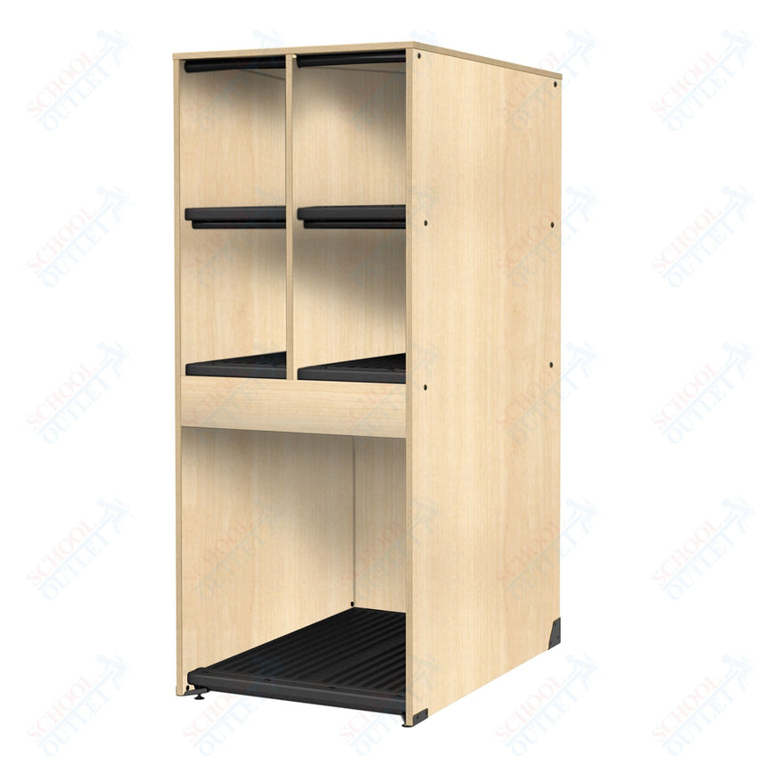 Marco Band - Stor Collection 4 Small/1 Large Compartment 29" Deep Instrument Storage Cabinet 68"H (BS136) - SchoolOutlet