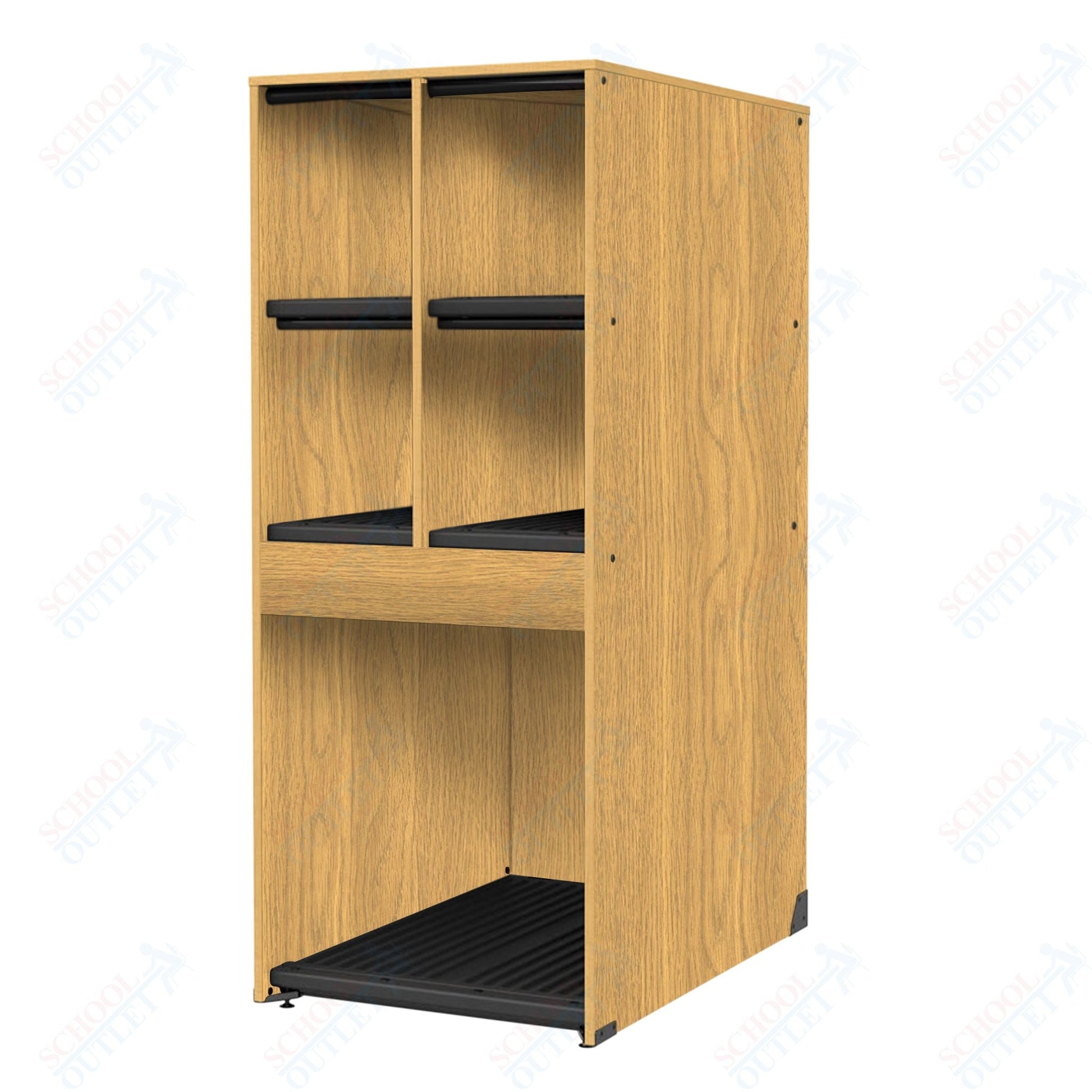 Marco Band - Stor Collection 4 Small/1 Large Compartment 29" Deep Instrument Storage Cabinet 68"H (BS136) - SchoolOutlet