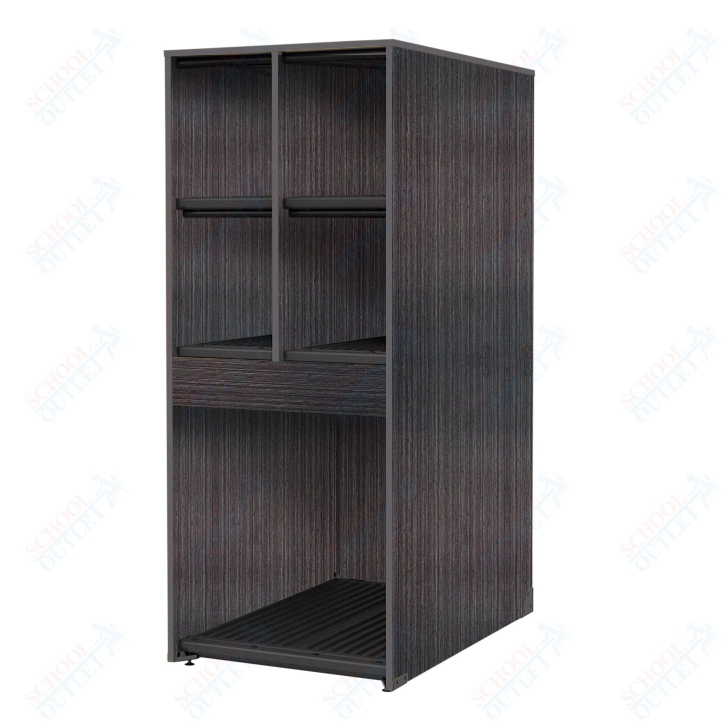 Marco Band - Stor Collection 4 Small/1 Large Compartment 29" Deep Instrument Storage Cabinet 68"H (BS136) - SchoolOutlet