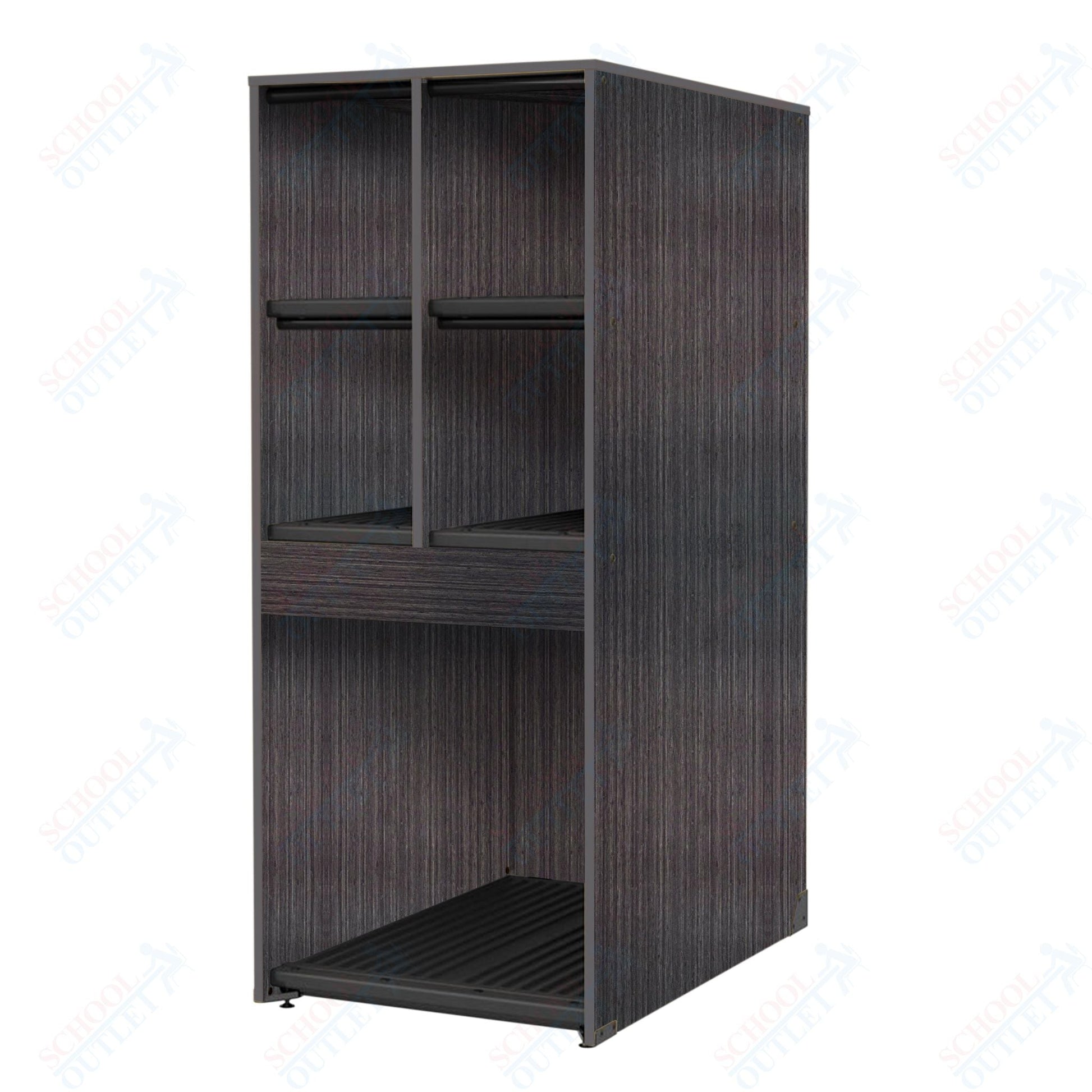 Marco Band - Stor Collection 4 Small/1 Large Compartment 29" Deep Instrument Storage Cabinet 68"H (BS136) - SchoolOutlet