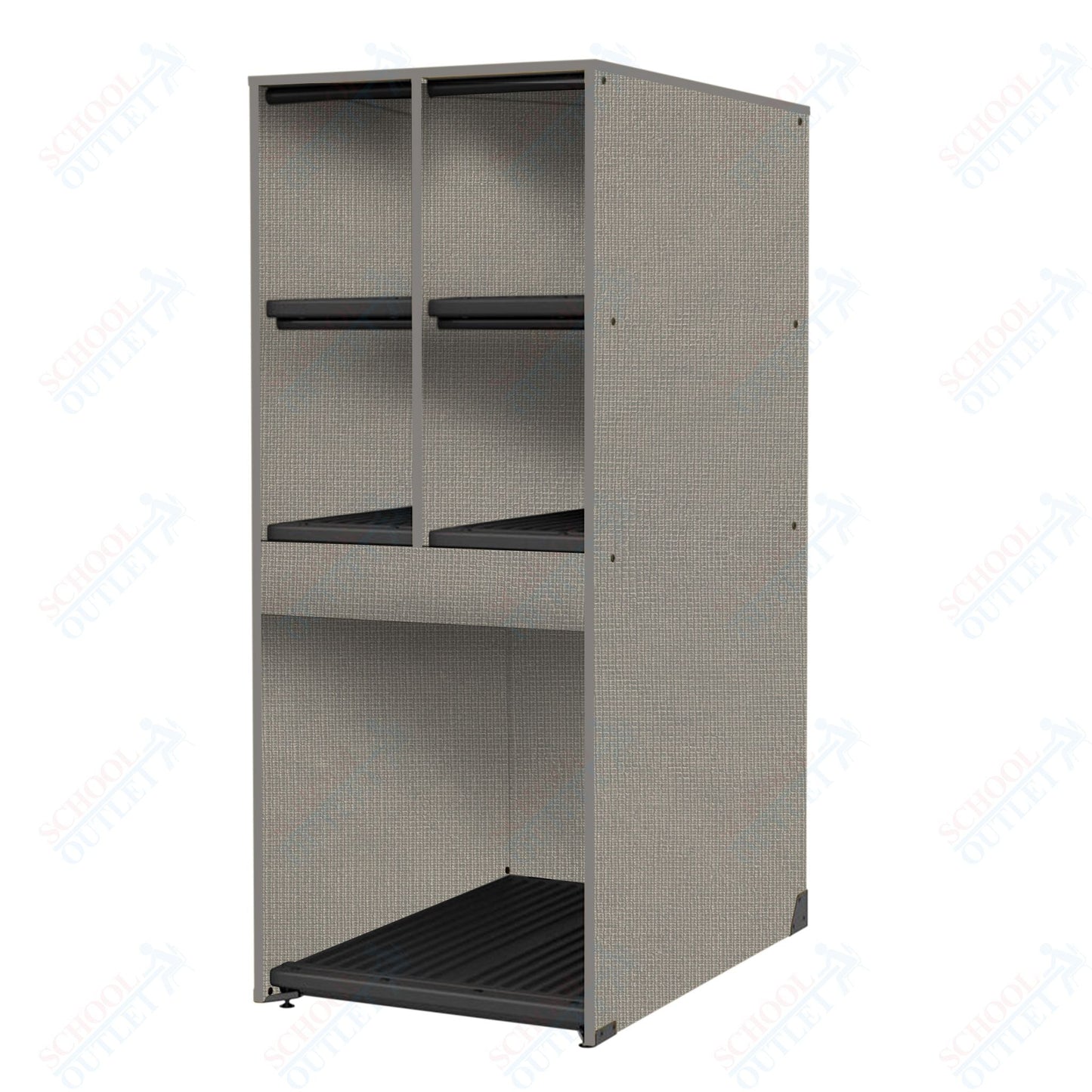 Marco Band - Stor Collection 4 Small/1 Large Compartment 29" Deep Instrument Storage Cabinet 68"H (BS136) - SchoolOutlet