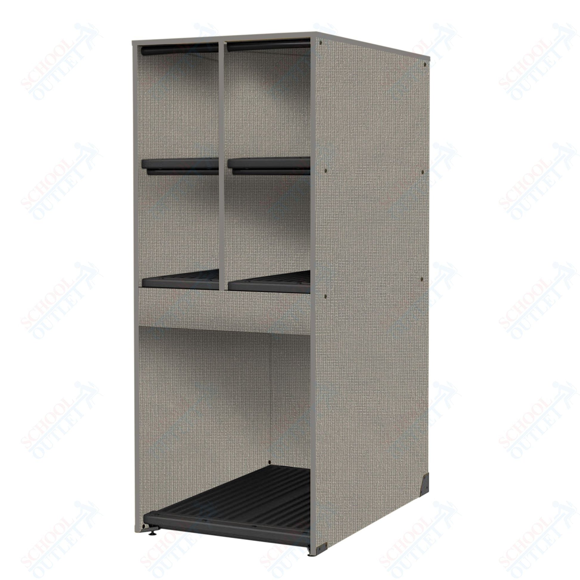 Marco Band - Stor Collection 4 Small/1 Large Compartment 29" Deep Instrument Storage Cabinet 68"H (BS136) - SchoolOutlet