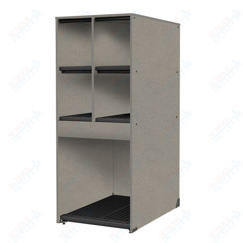 Marco Band - Stor Collection 4 Small/1 Large Compartment 29" Deep Instrument Storage Cabinet 68"H (BS136) - SchoolOutlet