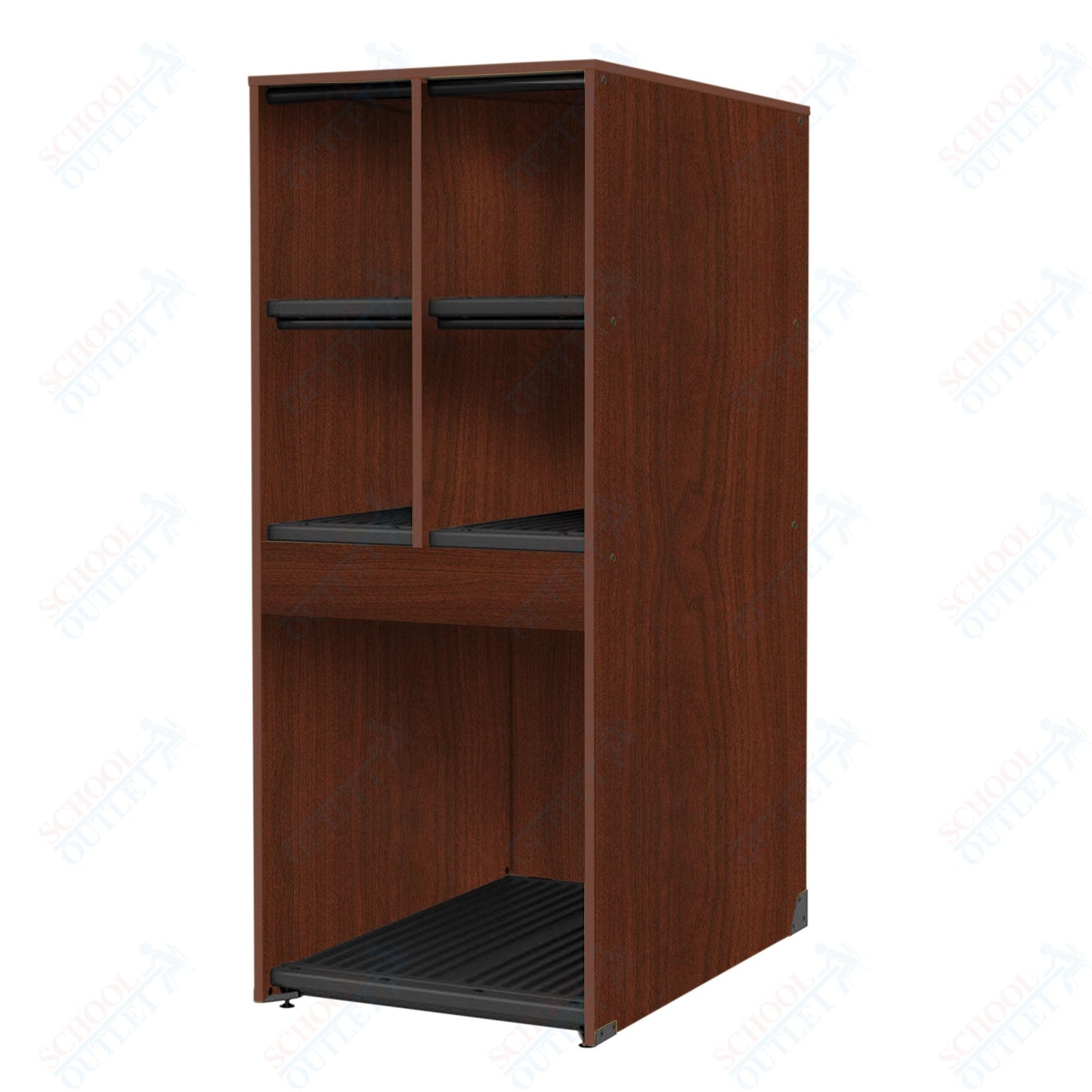 Marco Band - Stor Collection 4 Small/1 Large Compartment 29" Deep Instrument Storage Cabinet 68"H (BS136) - SchoolOutlet