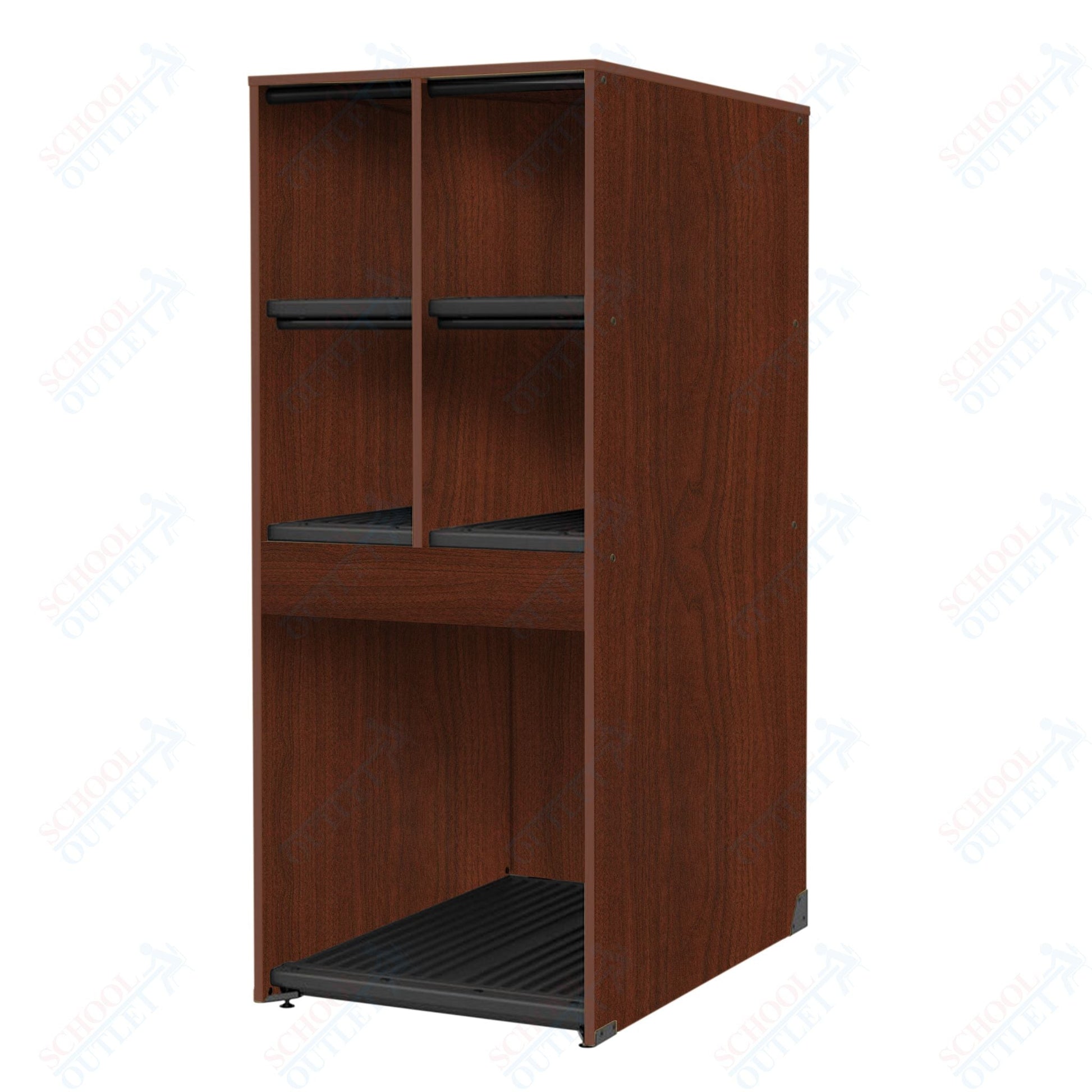 Marco Band - Stor Collection 4 Small/1 Large Compartment 29" Deep Instrument Storage Cabinet 68"H (BS136) - SchoolOutlet