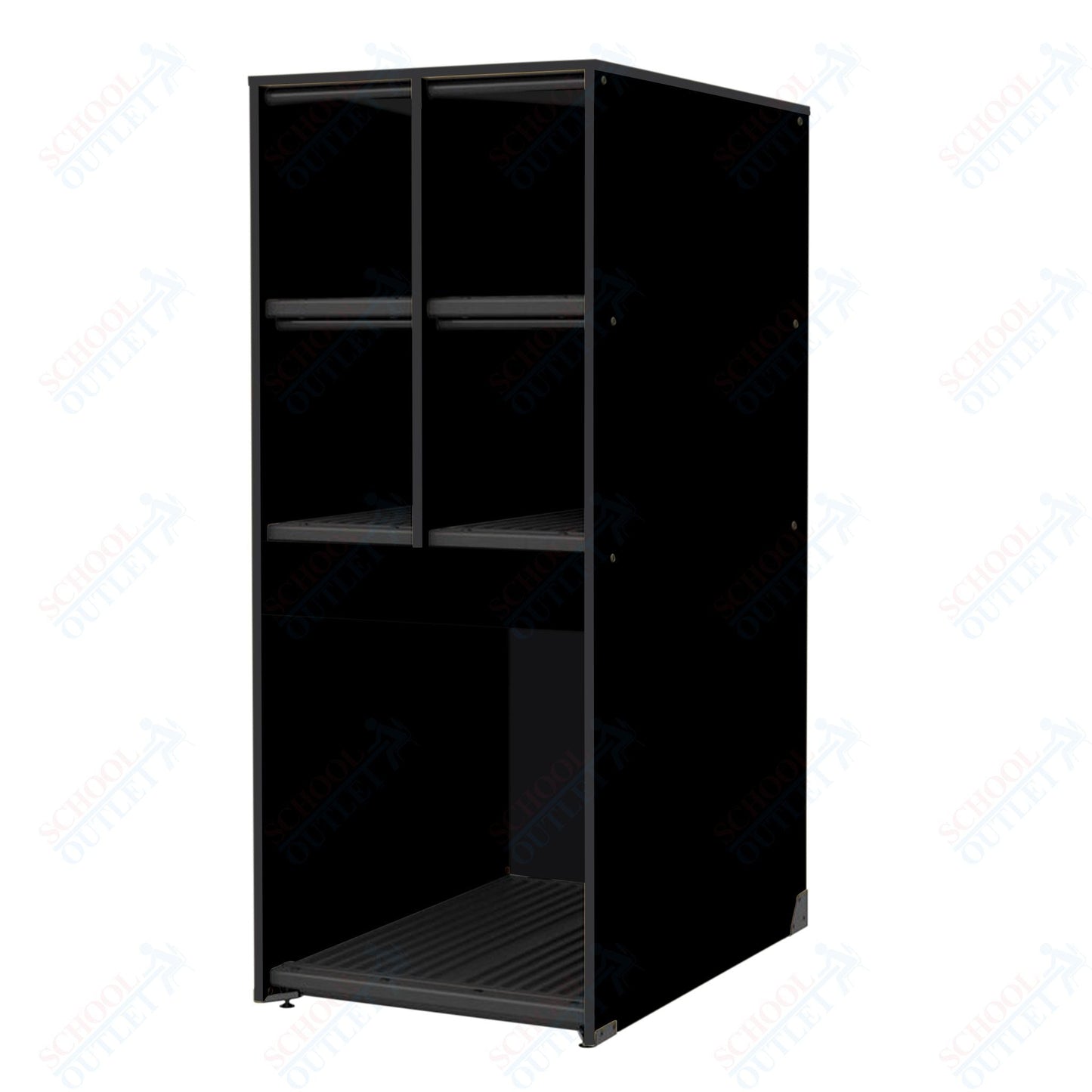 Marco Band - Stor Collection 4 Small/1 Large Compartment 40" Deep Instrument Storage Cabinet 68"H (BS137) - SchoolOutlet