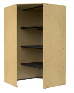Marco Band-Stor Collection Corner Cabinet 48" Deep with Shelf, Instrument Storage Cabinet 84"H (BS190)